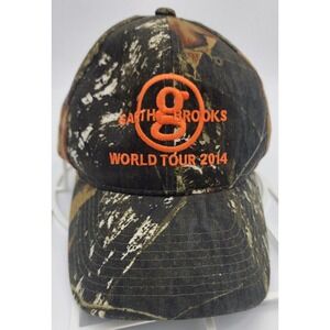 Garth Brooks 2014 World Tour Mossy Oak Camouflage Adjustable Baseball Cap Hat OS